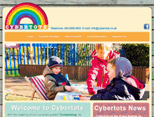 Tablet Screenshot of cybertots.co.uk